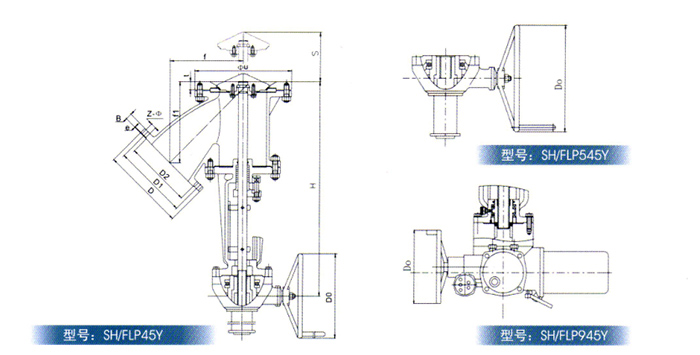 Y型(xing)平底放料閥(fa)産品結構圖(tu) Y型平底放料(liao)閥産品結構(gou)圖