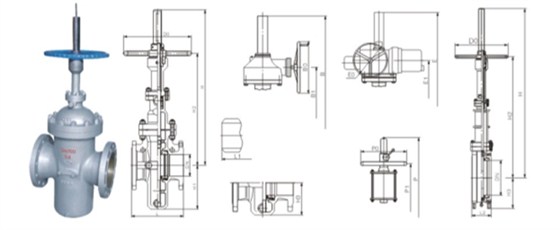 平闆閘(zha)閥産品結(jie)構圖