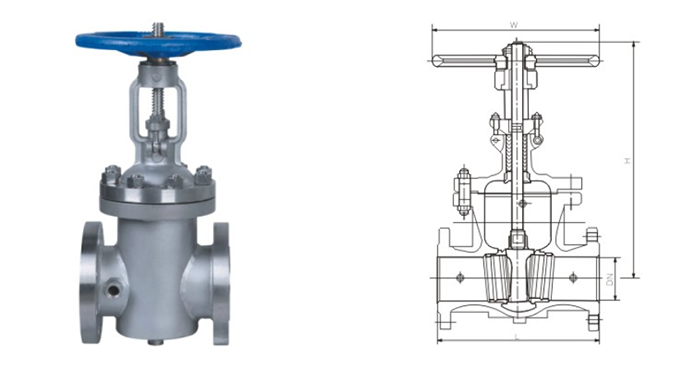 BZ41型(xíng)保溫閘(zha)閥産品(pǐn)結構圖(tu) BZ41型保溫(wen)閘閥産(chǎn)品結構(gou)圖