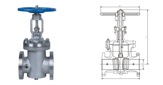 BZ41型保(bǎo)溫閘閥(fa)産品結(jie)構圖