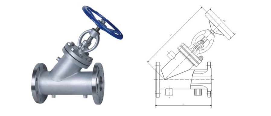 BJ45型保溫(wēn)截止閥産品(pin)結構圖 BJ45型保(bǎo)溫截止閥産(chan)品結構圖