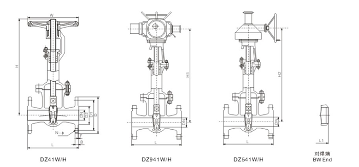 低溫閘(zha)閥結構圖 低溫(wen)閘閥結構圖