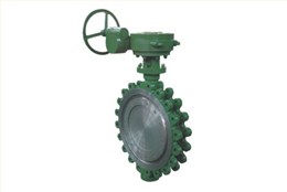 美标(biao)三偏心蝸輪(lún)蝸杆傳動凸(tu)耳對夾式蝶(dié)閥