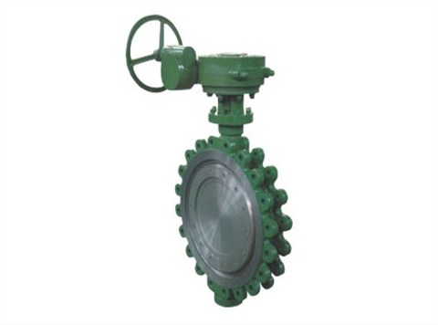 美标(biāo)三偏心(xīn)蝸輪蝸(wō)杆傳動(dong)凸耳對(dui)夾式蝶(die)閥