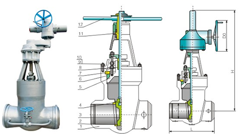 航(hang)天泵閥電(diàn)站閘閥