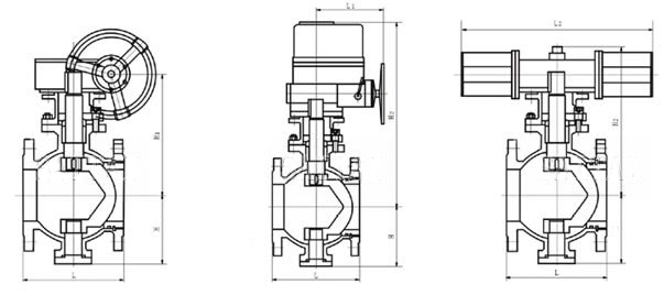 V型球閥(fá)結構圖 V型球閥(fá)結構圖