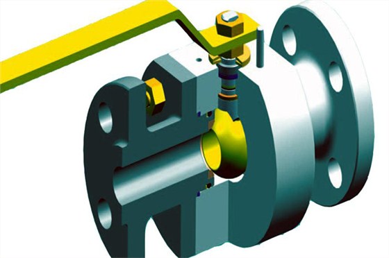 浮動球閥(fá)結構 浮動球閥(fa)結構