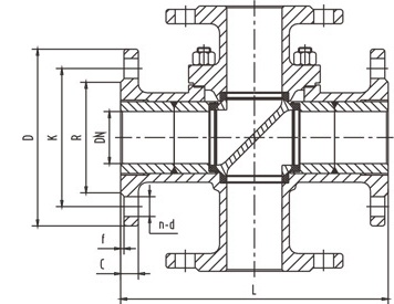 四通球閥結構 四(si)通球閥結構